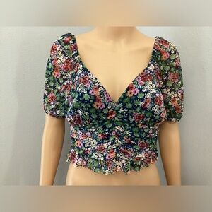 Floral crop top